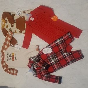 BNWT Bundle of 4 boy rompers Wonder Nation and Celebrate